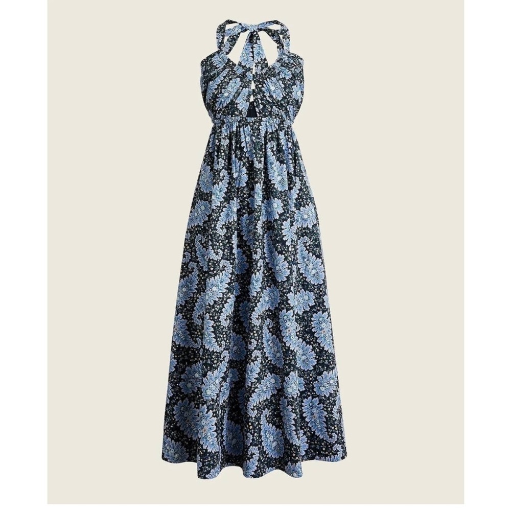 JCrew collection halter floral dress. Size 6.